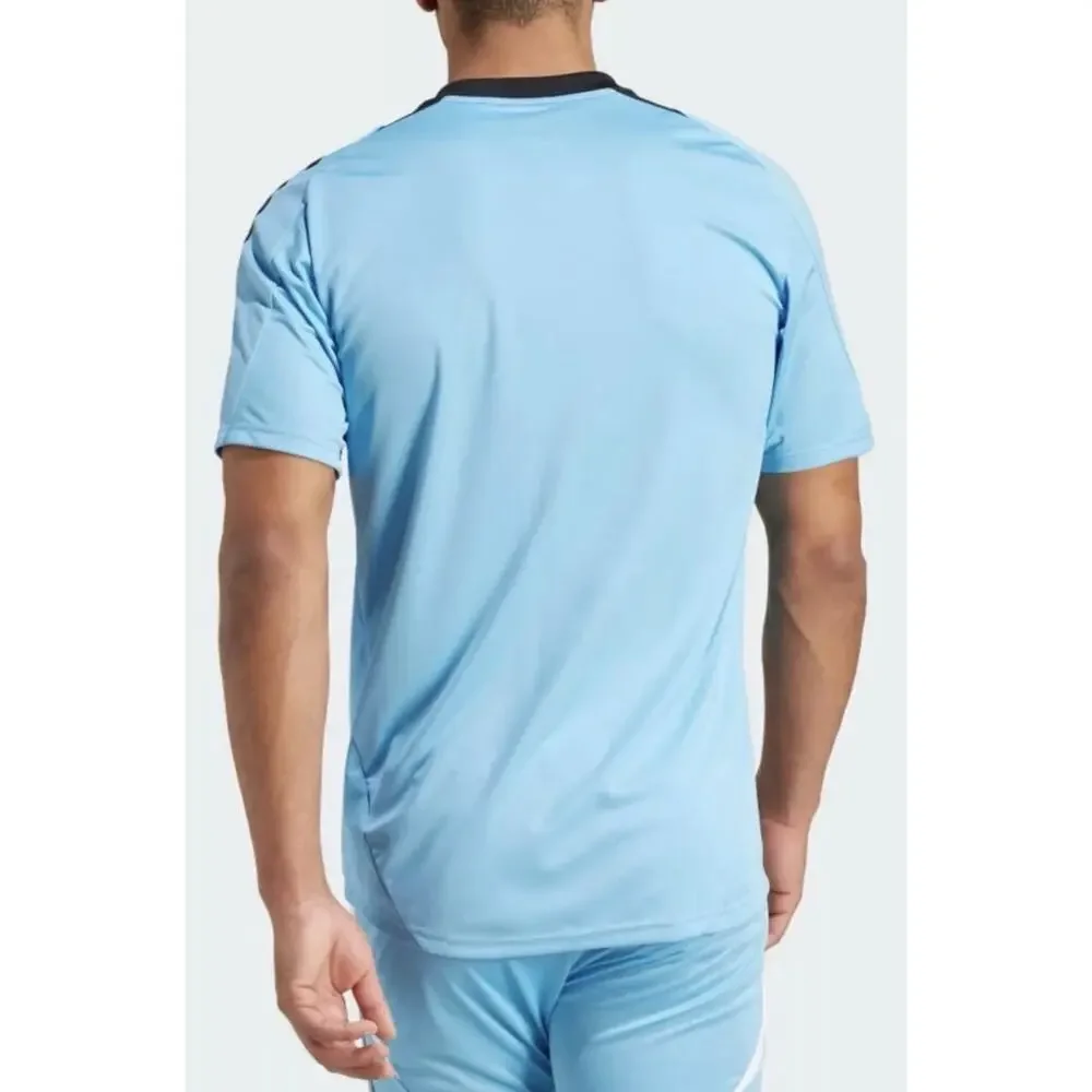 adidas Men's Tiro PB Jersey Short Sleeves Blue Slim Fit IS2772 Size L - NWT $60